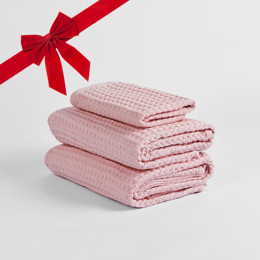 Organic Waffle Towel Set